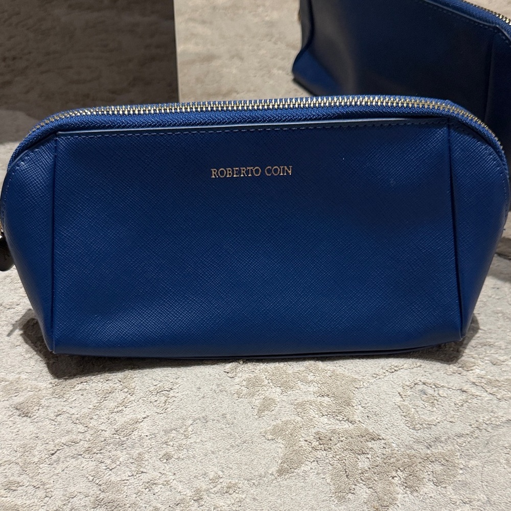 Roberto Coin Royal Blue Vegan leather Bag